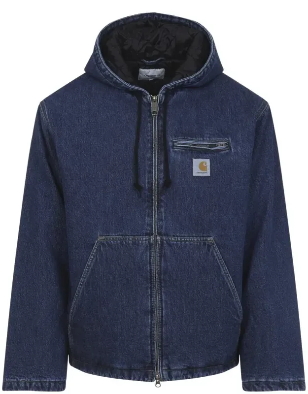 Jacket With Tonal Hood And Zipped Pockets