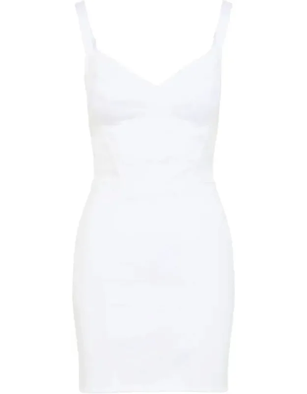 Dress With Adjustable Shoulder Straps And Corset Design