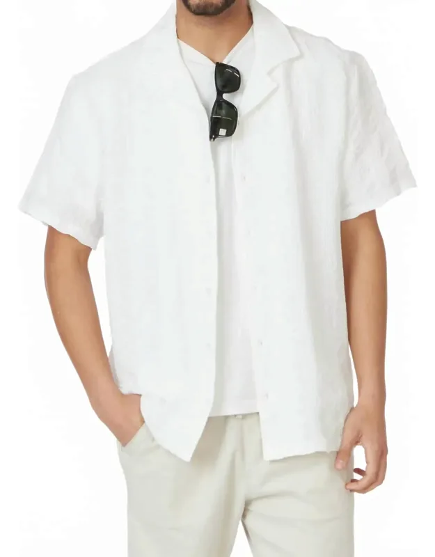 Textured Short Sleeve Shirt
