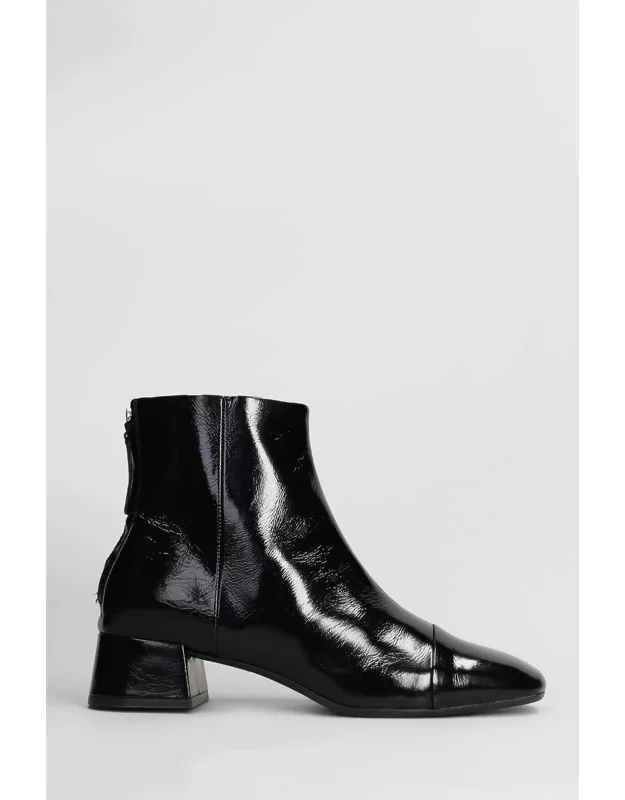 Rose Back High Heel Ankle Boots
