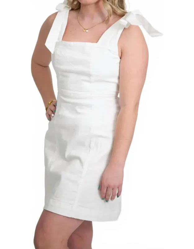 Tie Shoulder Mini Dress