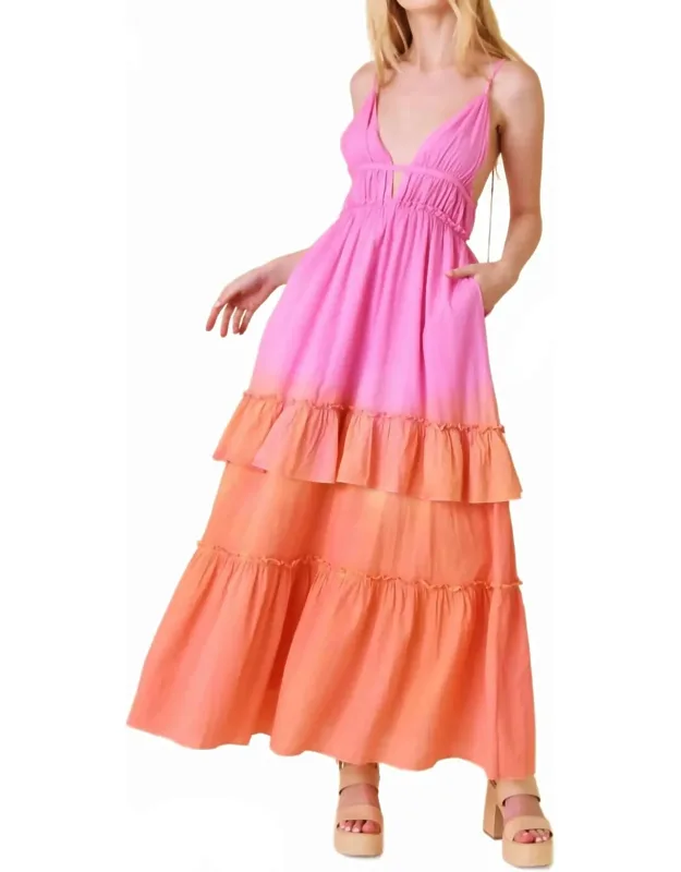 Flirty Flutter Maxi Dress