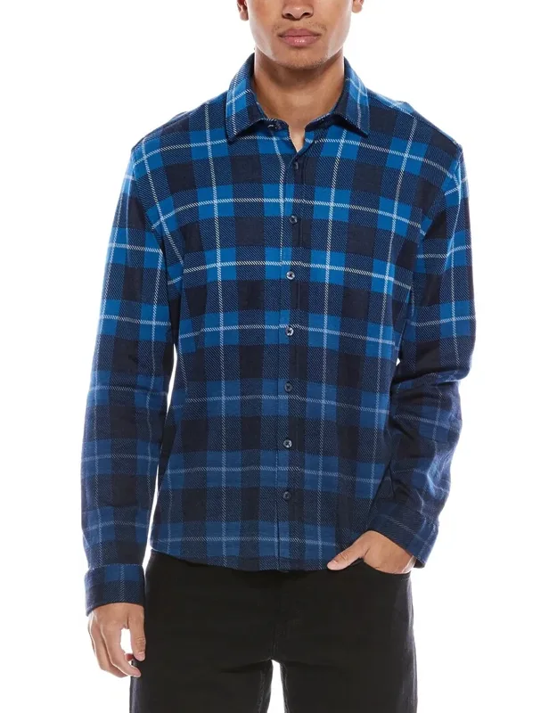 Jacquard Knit Check Shirt