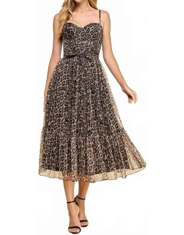 Wild Love Dress In Leopard Print