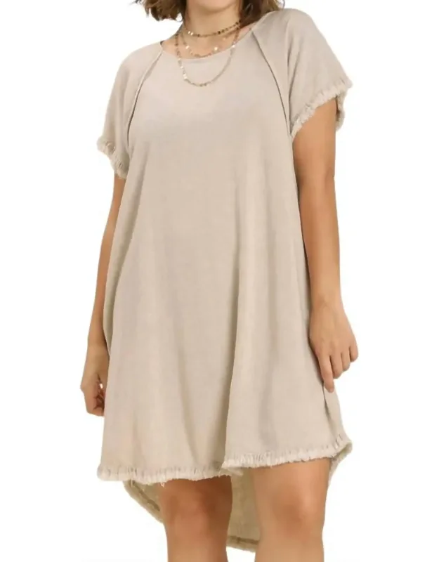 Linen Fringe Dress