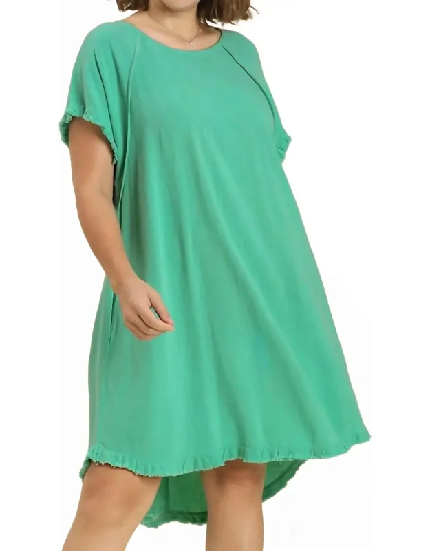 Linen Fringe Dress