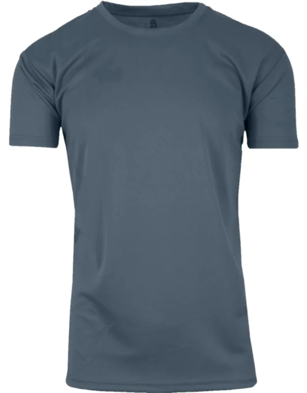 Short Sleeve Moisture-wicking Quick Dry Performance Crew Neck Tee