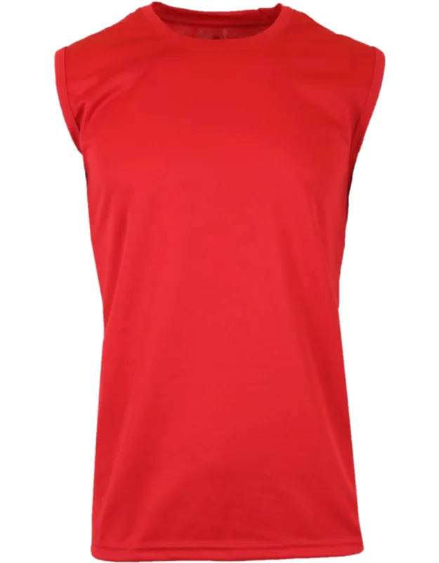 Moisture-wicking Wrinkle-free Performance Muscle Tee