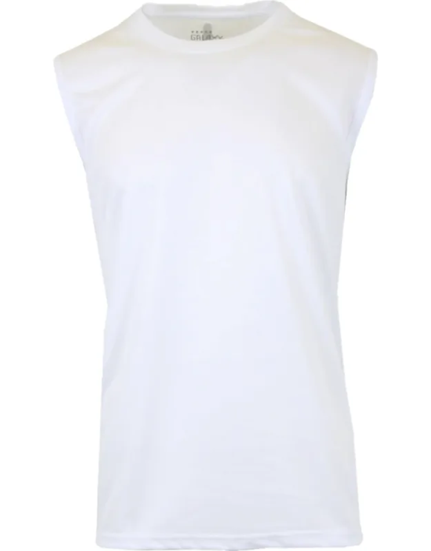 Moisture-wicking Wrinkle-free Performance Muscle Tee