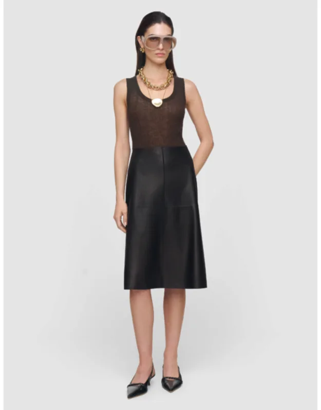 Soft Nappa Leather Skirt