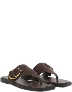 Mavie Sandals, Open Toe, Square Toe, Buckle Closure