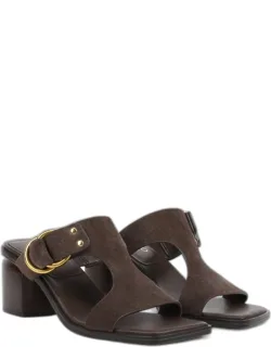 Block Heel Slide Sandals, Pointed Toe, Slip-on Fit
