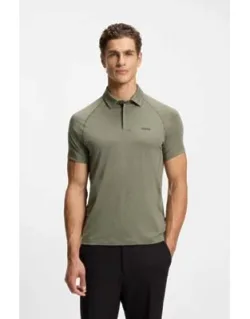 Slim-fit Polo Shirt With Temperature-regulating Performance