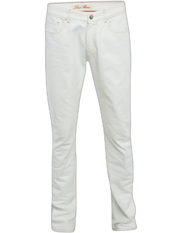 White Denim Regular Fit Jeans