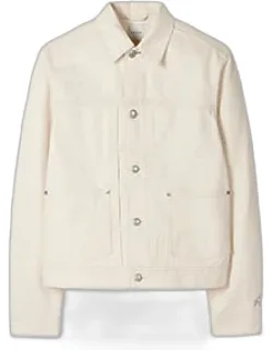 Pleated Denim Jacket