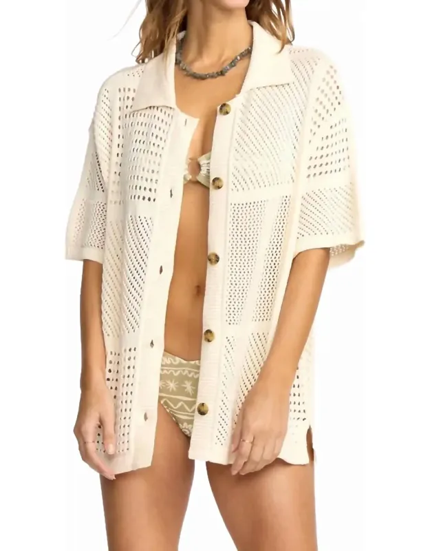 Cool Down Short Sleeve Sweater