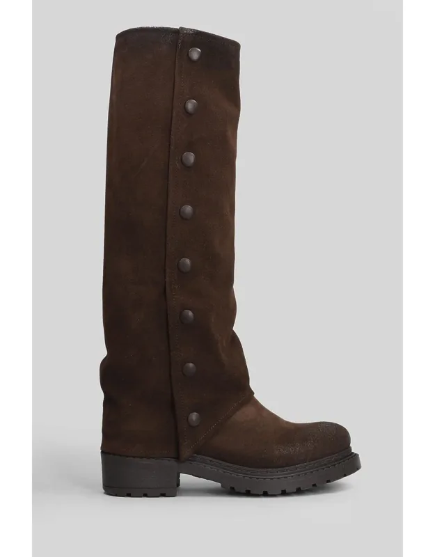 Low Heels Boots With Round Toe And 60 Mm Heel