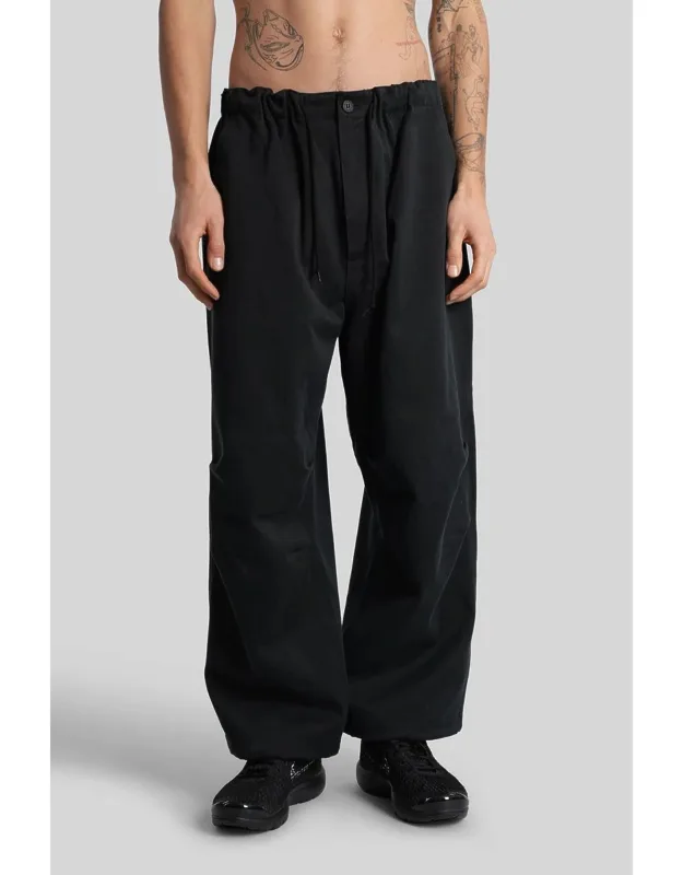Pants With Lace On Waist And Button And Zip Closure