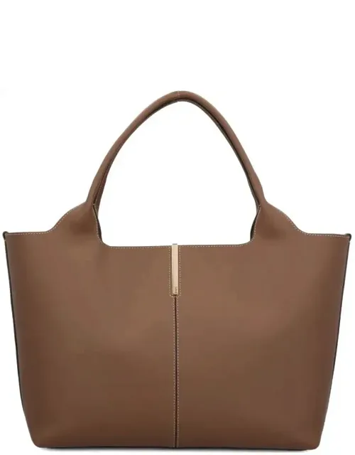 Medium-small Leather Shopping Bag