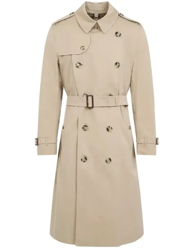 Coat With Pointed Collar And Double-breasted Closure