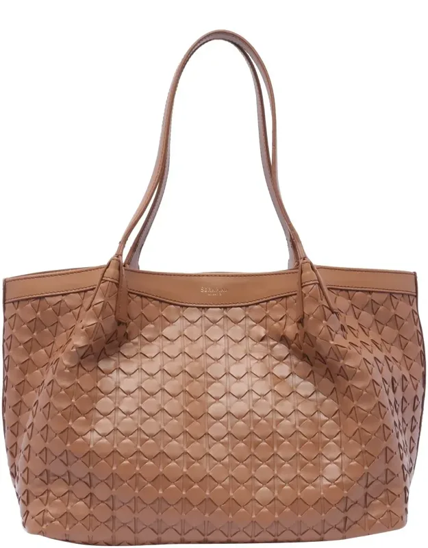 Small Secret Mosaico Tote Bag, Magnetic Closure, Two Compartments
