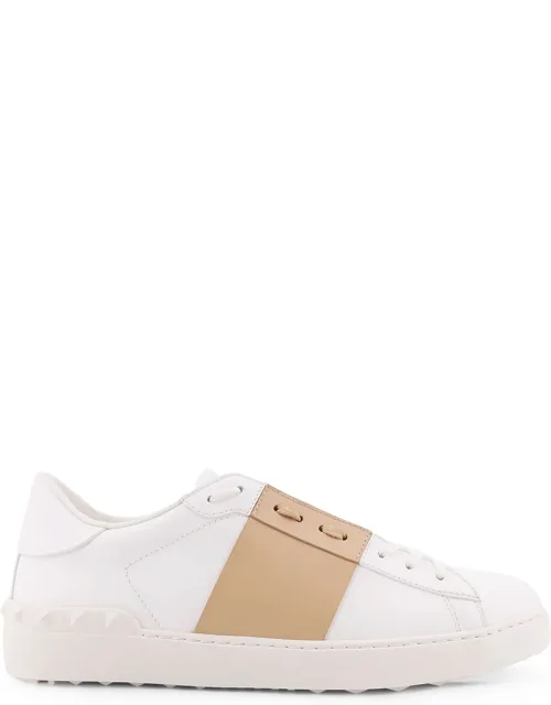 Open Leather Sneakers
