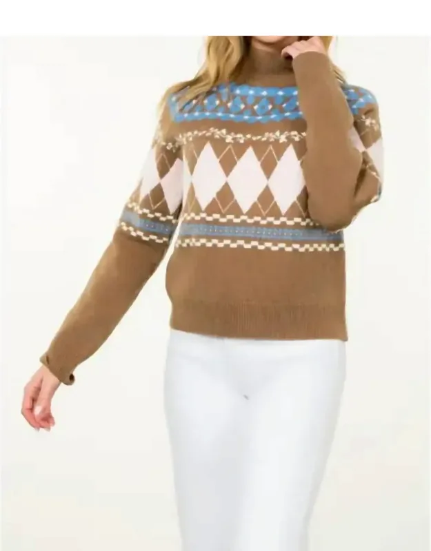 Fair Isle Argyle Sweater