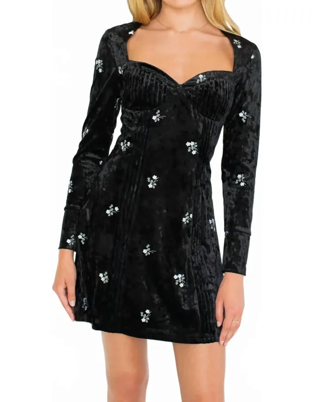 Talia Velvet Mini Dress