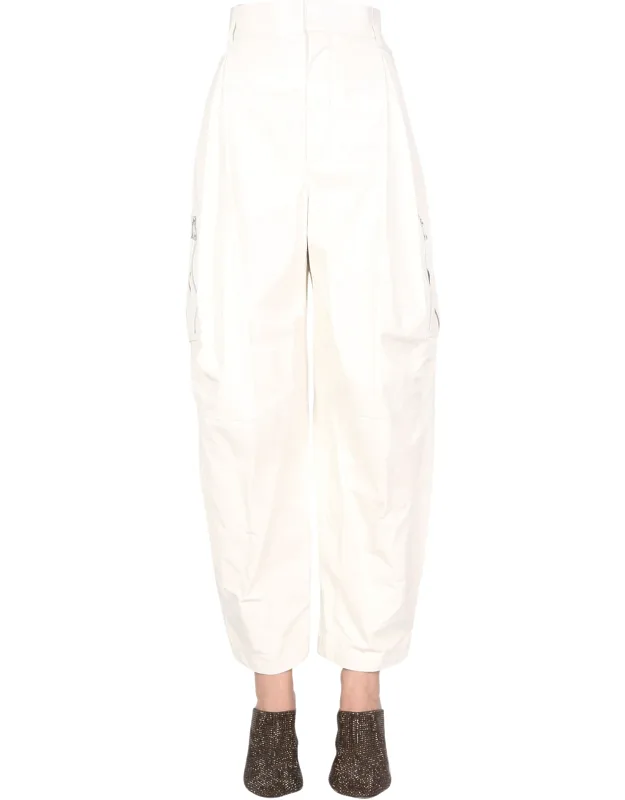 Bottega Veneta Cargo Pants With Zip Closure And Front Buttons