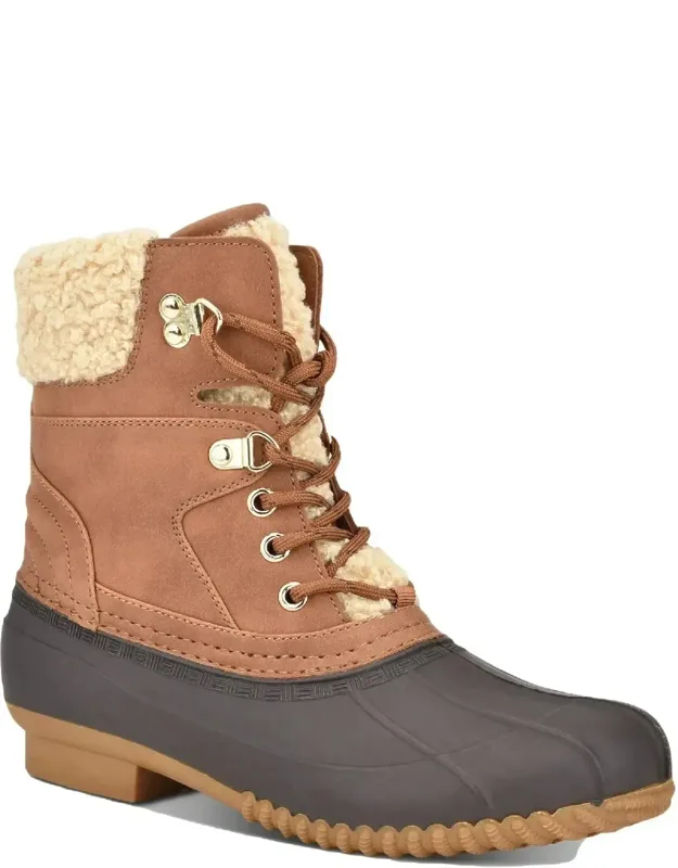 Rainah Round Toe Ankle Duck Boots