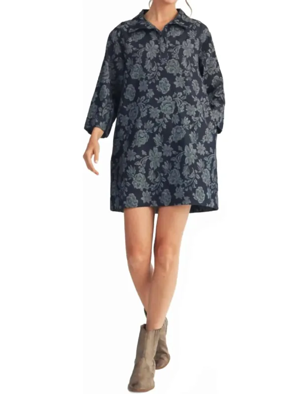 Floral Denim Dress