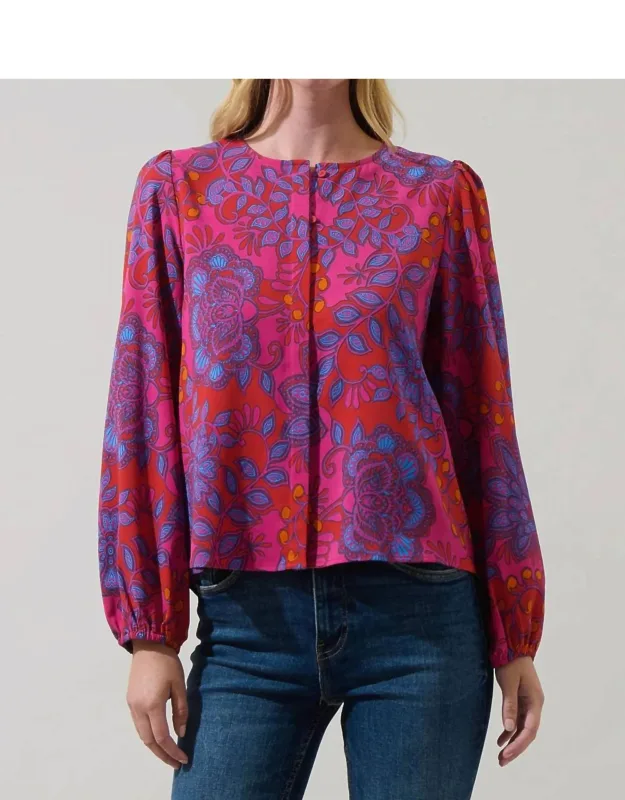 Floral Long Sleeve Blouse