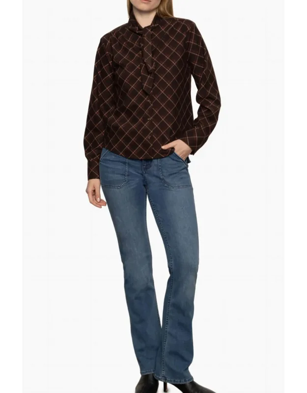 Autumn Plaid Blouse