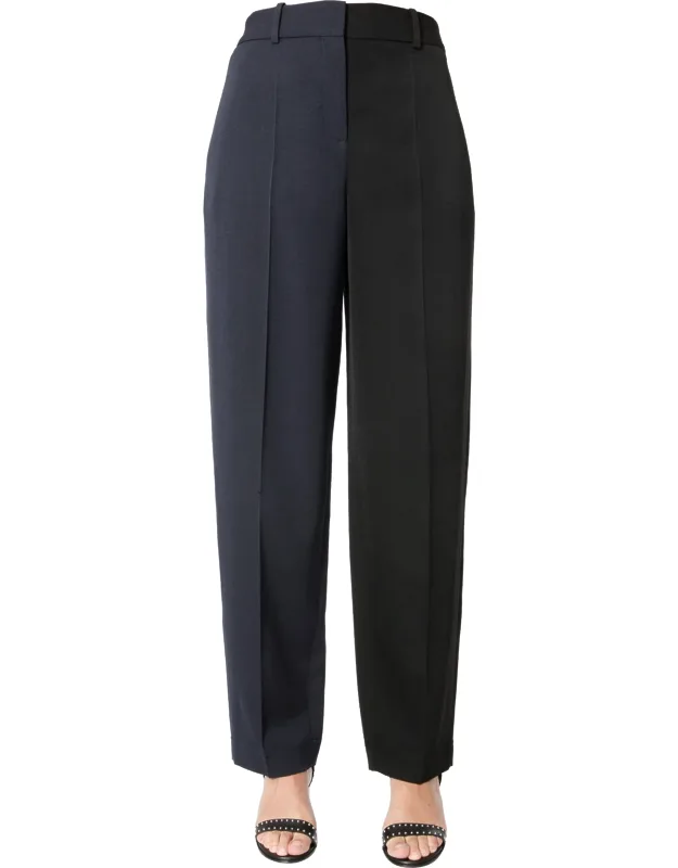 Tailored Pants With Hidden Zip And Hooks Closure, Two Side Pockets