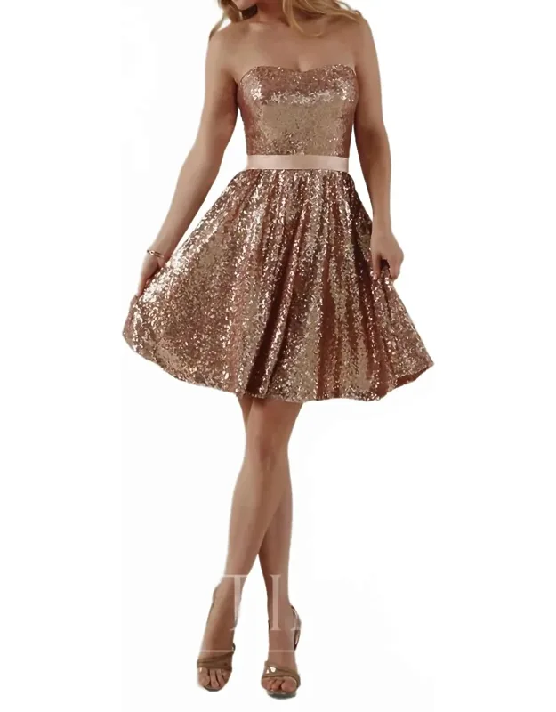 Sequined Mini Dress