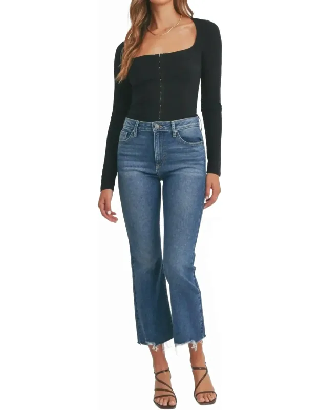 Vintage Crop Flare Jeans