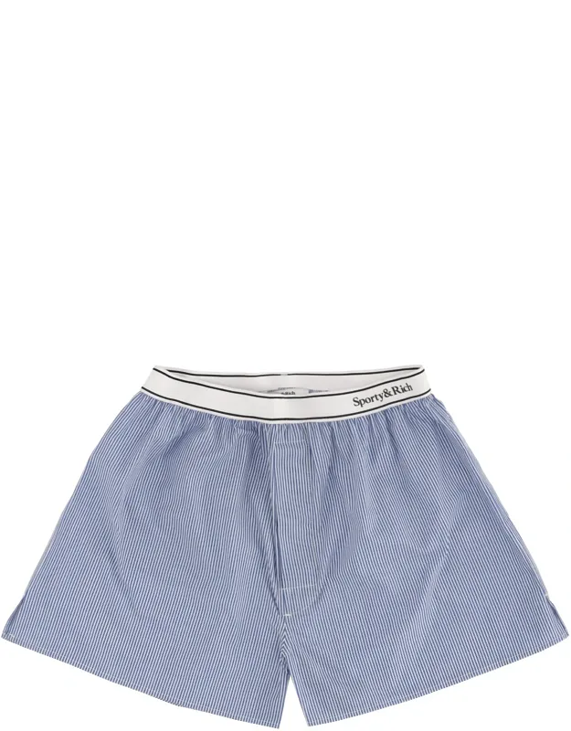 Striped Logo Shorts