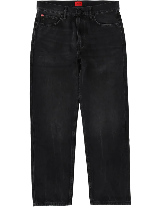 Jeans With Logo Patch