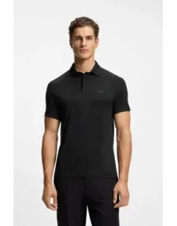 Slim-fit Polo Shirt With Temperature-regulating Performance