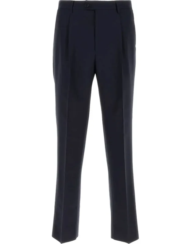 Trousers With Single Pleat