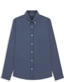 Slim-fit Shirt In Cotton-blend Poplin