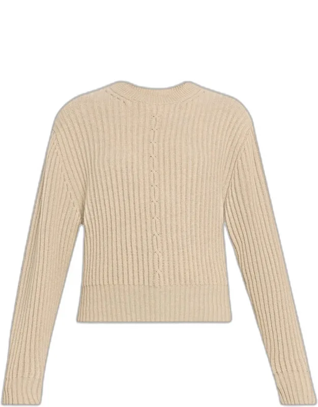 Ribbed Cashmere Crewneck Sweater