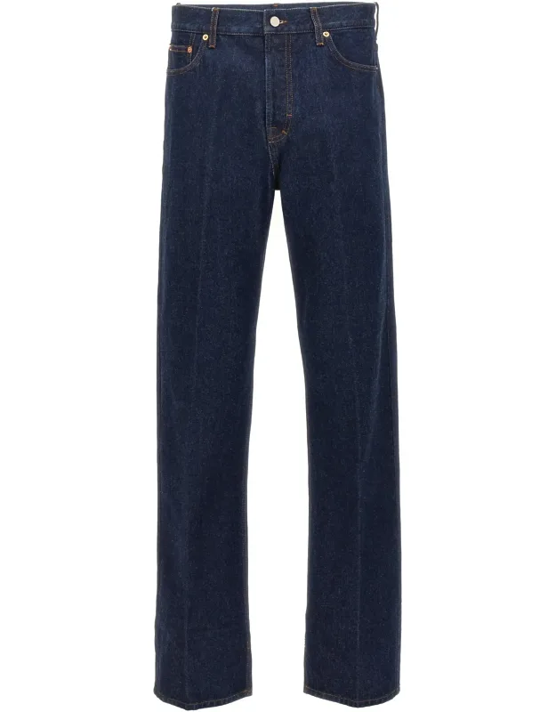 Stretched Pleated Jeans
