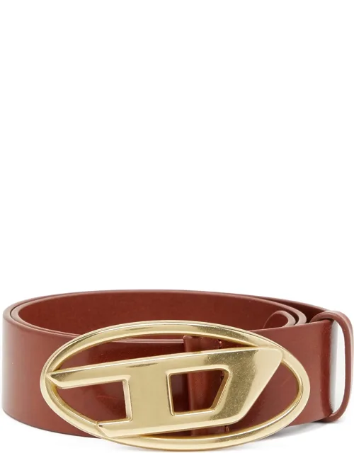 4 Cm Leather Belt With Oval D Buckle