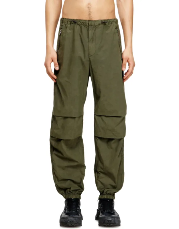 Cotton Cargo Pants With Side Bands