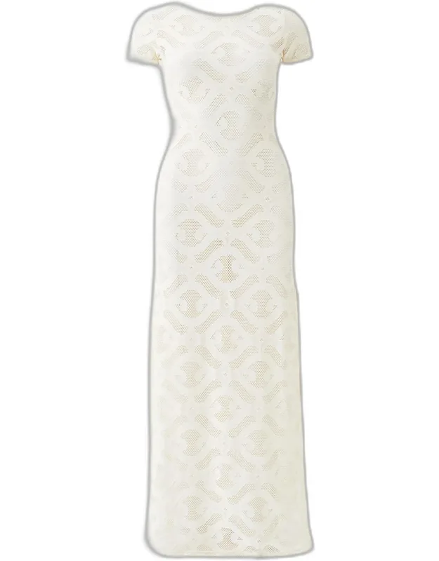 Briony Laser-cut Maxi Dress