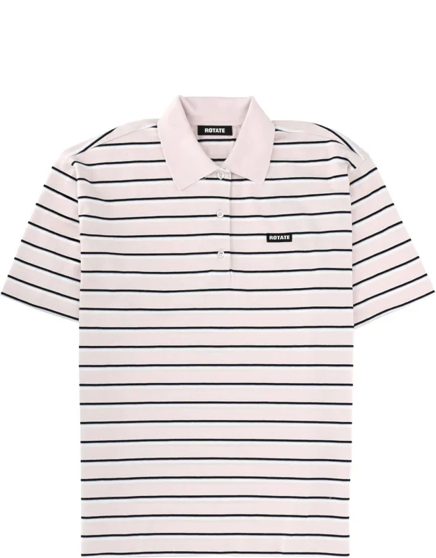 Striped Polo Shirt With Logo