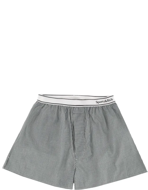 Striped Logo Shorts