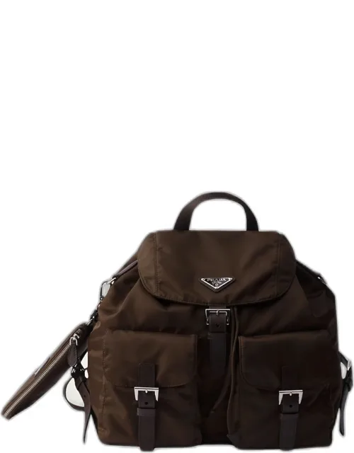 Vela Leather-trim Re-nylon Backpack