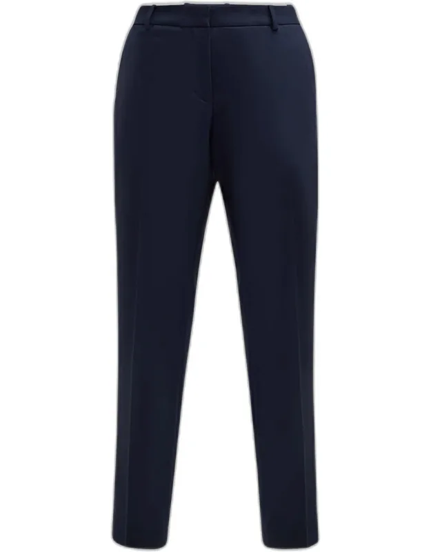 Cropped Stretch Wool Pants